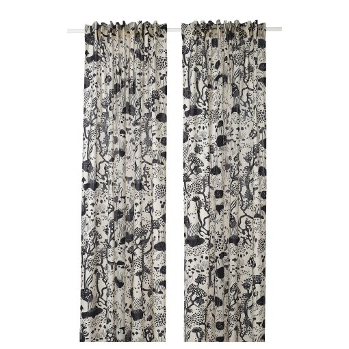 STOCKHOLM 2025, curtains with heading tape/1 pair, 145x300 cm, 106.010.96