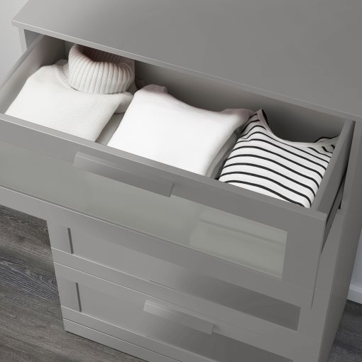 BRIMNES, chest of 4 drawers, 78x124 cm, 106.028.02