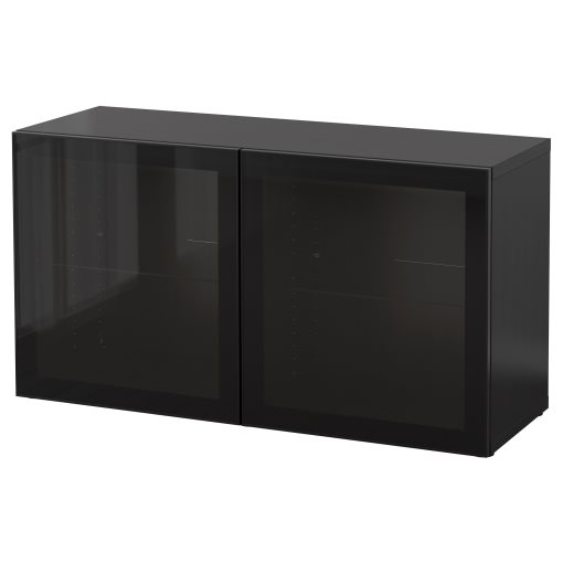 BESTÅ, shelf unit with doors, 120x42x64 cm, 190.477.57