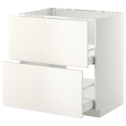 METOD/MAXIMERA, base cabinet for sink+2 fronts/2 drawers, 191.050.64