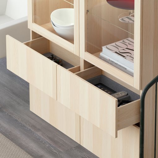 BESTÅ, storage combination with glass doors, 120x40x192 cm, 191.960.16