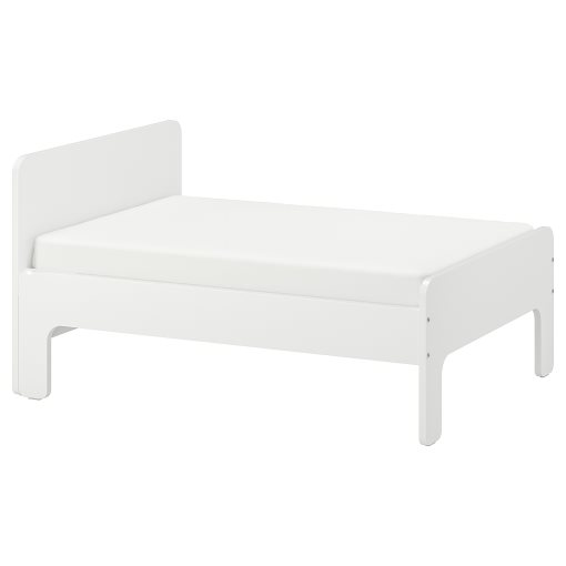 SLÄKT, extendable bed frame with slatted bed base, 193.264.28