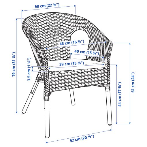 AGEN, πολυθρόνα με μαξιλάρι, 193.907.73