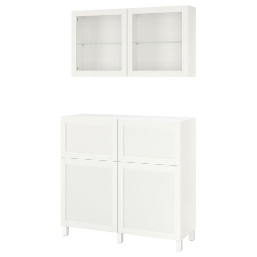 BESTÅ, storage combination with doors/drawers push open, 120x42x213 cm, 193.992.12