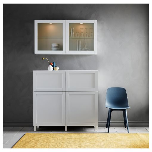 BESTÅ, storage combination with doors/drawers push open, 120x42x213 cm, 193.992.12