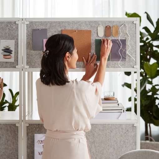 TROTTEN, ντουλάπι με συρόμενες πόρτες/πίνακας ανακοινώσεων, 80x180 cm, 194.296.43