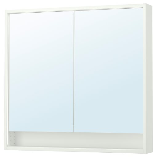 FAXALVEN, mirror cabinet with built-in lighting, 100x15x95 cm, 195.167.15