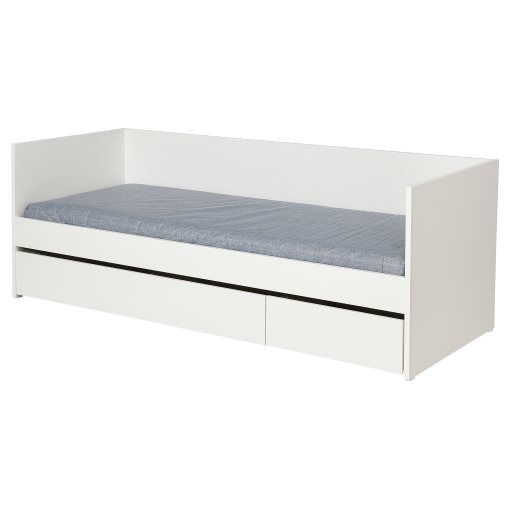 VIHALS, κρεβάτι επισκέπτη day bed με αποθήκευση και 1 στρώμα, 80x200 cm, 195.805.94