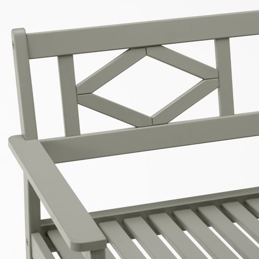 BONDHOLMEN, bench with backrest, outdoor, 204.206.32