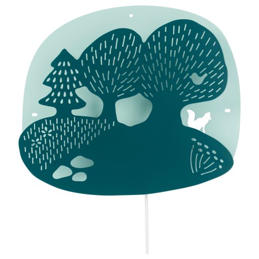 DUGGREGN, φωτιστικό τοίχου με ενσωματωμένο φωτισμό LED, 204.408.71