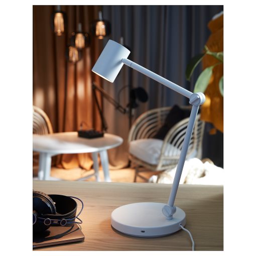 NYMÅNE, work lamp with wireless charging, 204.486.07
