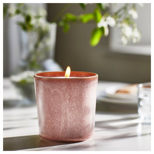 LUGNARE, scented candle in ceramic jar/Jasmine, 50 hr, 205.021.90