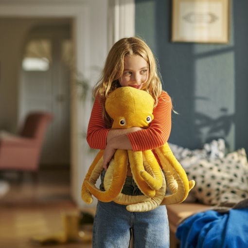 BLÅVINGAD, soft toy/octopus, 50 cm, 205.221.07