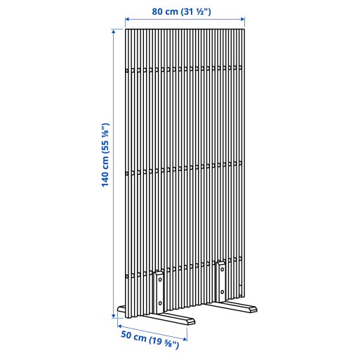 NÄMMARÖ, privacy screen/in/outdoor, 140x80x50 cm, 205.327.43