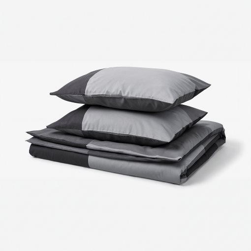 BRUNKRISSLA, duvet cover and 2 pillowcases, 240x220/50x60 cm, 205.645.74