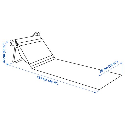 STRANDÖN, sun lounger, 205.911.10