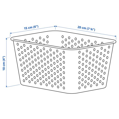 PLOGSVÄNG, storage basket, 15x20x10 cm, 205.934.54