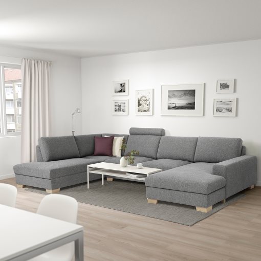 SÖRVALLEN, corner sofa 4-seat with chaise longue/left, 293.041.43