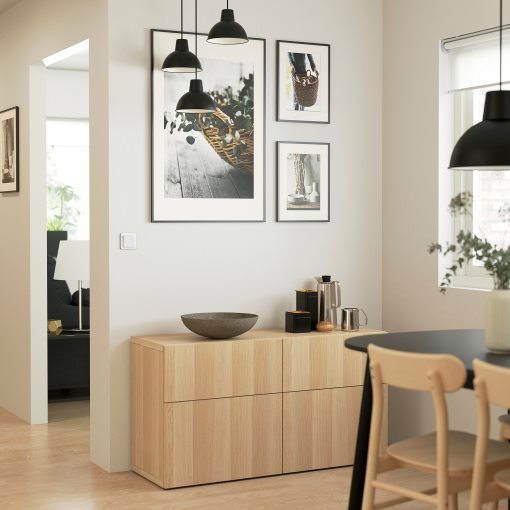 BESTÅ, storage combination with doors/drawers soft-closing, 120x42x65 cm, 293.246.26