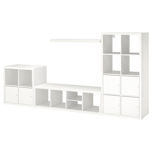 KALLAX/LACK, storage combination with shelf, 301x39x147 cm, 293.986.79