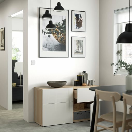 BESTÅ, storage combination with doors/drawers push-open, 120x42x65 cm, 294.126.42