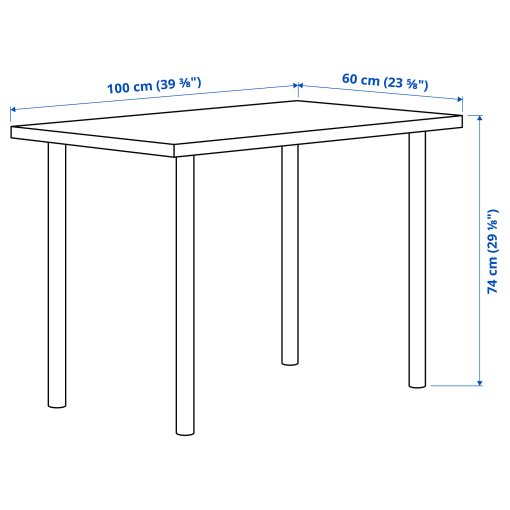 LINNMON/ADILS, γραφείο, 100x60 cm, 294.163.67