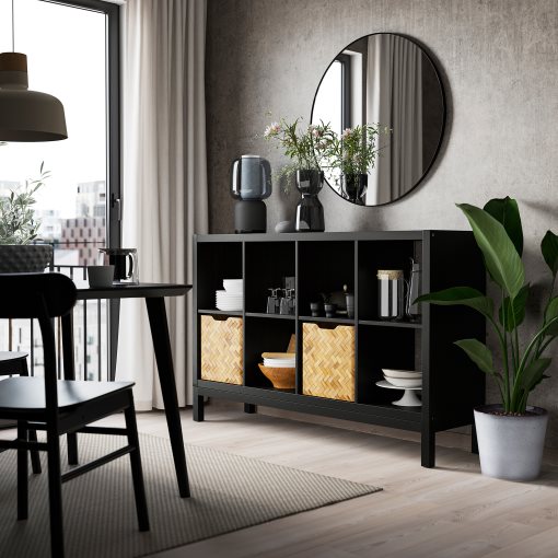 KALLAX, shelving unit with underframe, 147x94 cm, 294.426.77