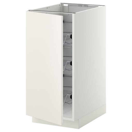 METOD, base cabinet with wire baskets, 40x60 cm, 294.587.10