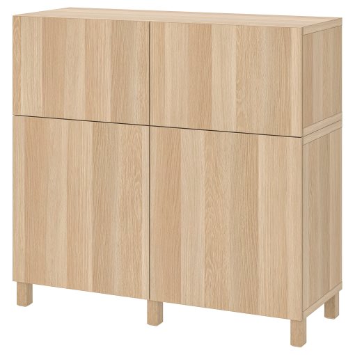 BESTÅ, storage combination with doors/drawers soft closing, 120x42x112 cm, 294.818.43