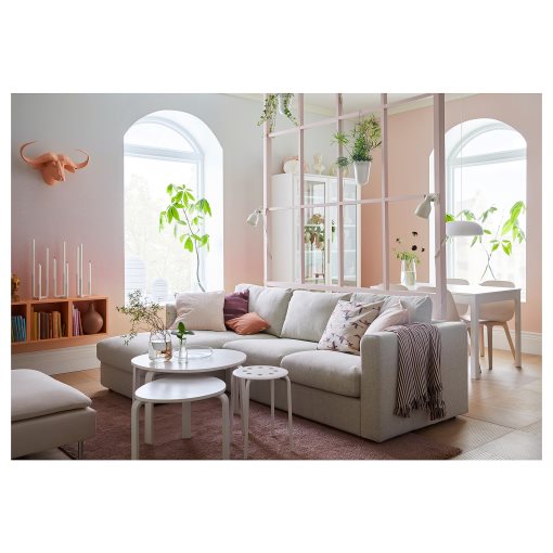 VIMLE, 3-seat sofa-bed with wide armrests and chaise longue, 295.452.13