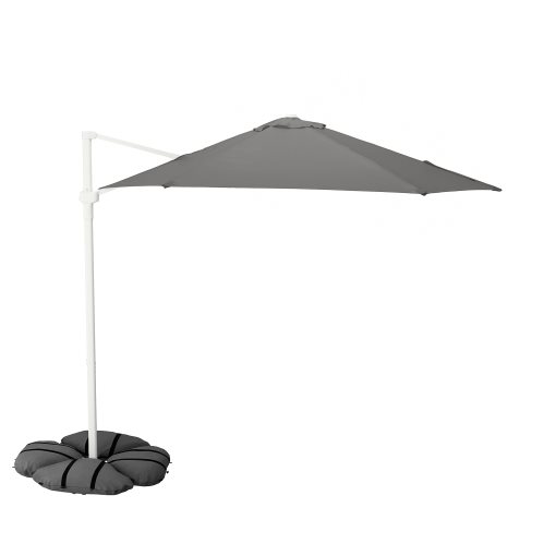 HÖGÖN/IGGÖN, parasol, hanging with base, 295.762.28