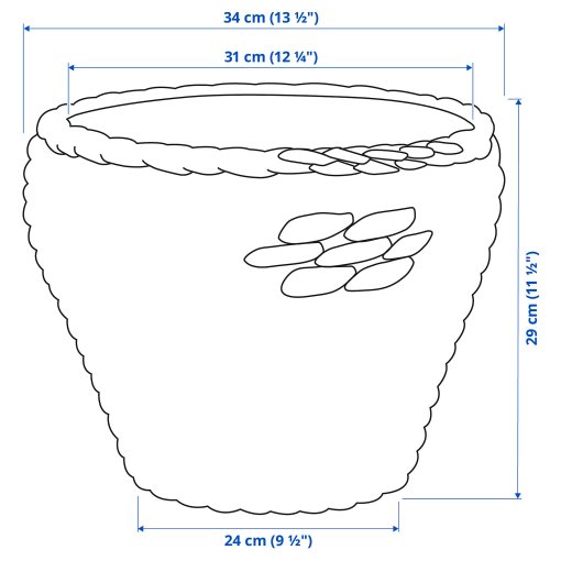 DRUVFLÄDER, plant pot, 302.336.11