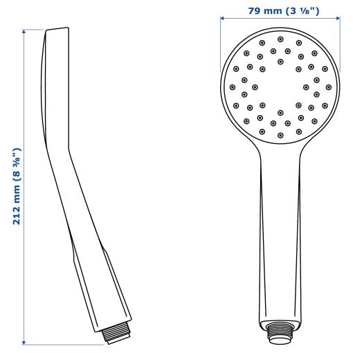 LILLREVET, single-spray handshower, 303.426.29