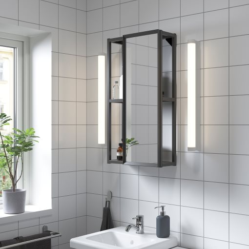 ENHET, wall frame with shelves, 40x15x75 cm, 304.489.37