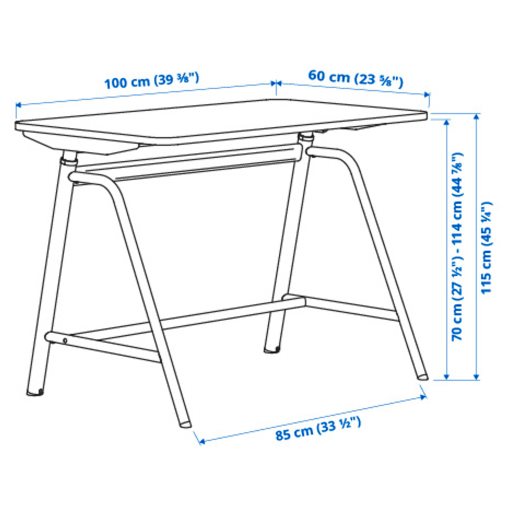 GLADHÖJDEN, desk sit/stand, 100x60 cm, 304.939.39