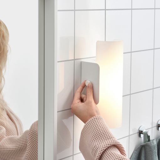 HAVSDUN, wall lamp with built-in LED light source dimmable, 304.992.53