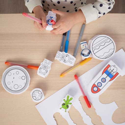 AFTONSPARV, 15-piece cardboard template set/space, 305.566.15