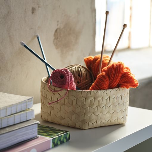 MÄVINN, handmade basket, 26x10x10 cm, 306.008.35