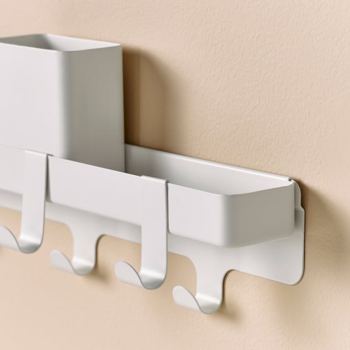 ALTARLIDEN, hook rack with storage, 306.187.36