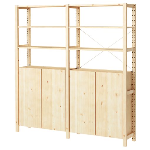 IVAR, 2 sections/shelves/cabinet, 392.483.59