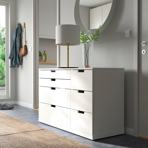 NORDLI, chest of 7 drawers, 120x76 cm, 393.368.84