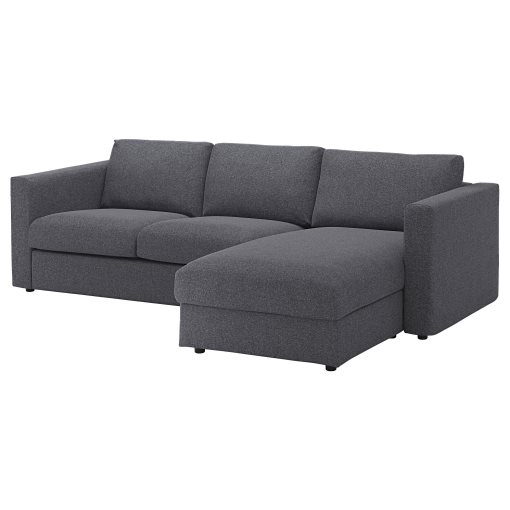 VIMLE, 3-seat sofa with chaise longue, 393.991.12