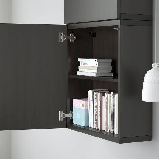 BESTÅ, wall cabinet with 2 doors, 60x22x128 cm, 394.219.62