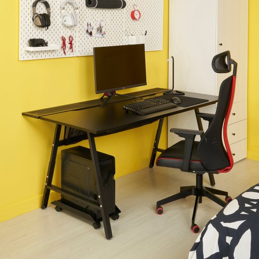 UTESPELARE/MATCHSPEL, gaming desk and chair, 394.407.72