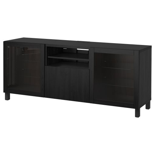 BESTÅ, TV bench with drawers push open, 180x42x74 cm, 394.430.11