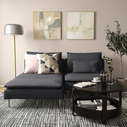 SÖDERHAMN, 2-seat sofa with chaise longue, 394.496.16