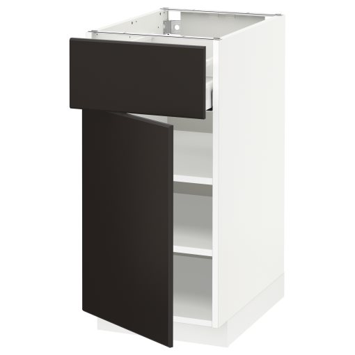 METOD, base cabinet with drawer/door, 40x60 cm, 394.669.03