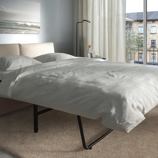 VIMLE, corner sofa-bed with wide armrests, 5-seat with chaise longue, 395.452.03