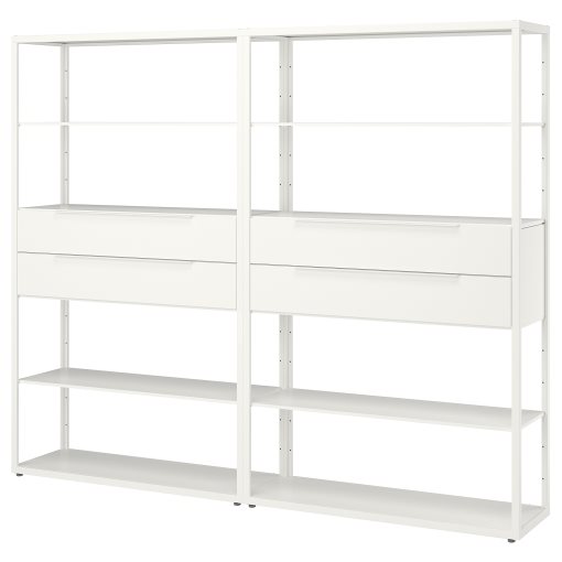 FJÄLKINGE, shelving unit with drawers, 399.325.38