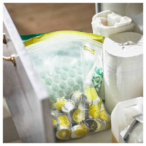 ISTAD, resealable bag patterned, 30 pack, 405.256.85